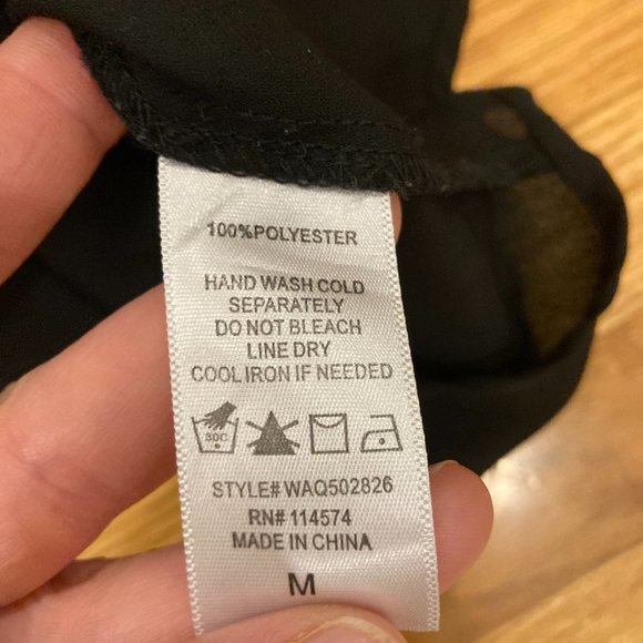 Black long-sleeve top - Picture 6 of 7